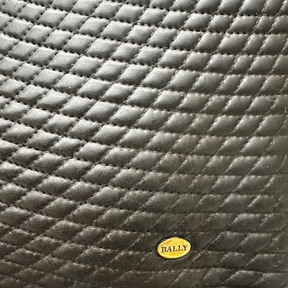 Bally Vintage Brown Quilted Lambskin Tote (Late 1980s–Early 1990s) - Picture 6 of 14